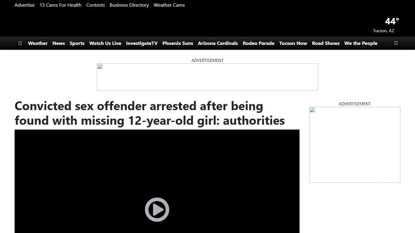 Convicted sex offender arrested after being found with missing 12-year-old girl: authorities