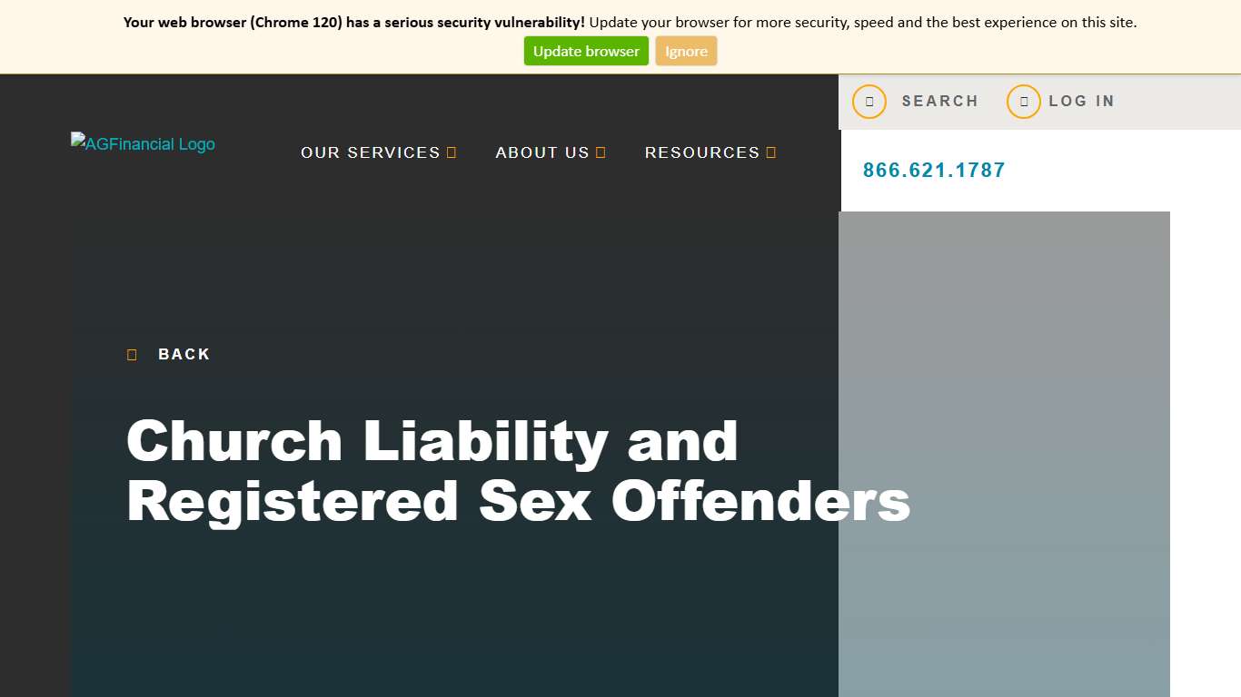 Church Liability and Registered Sex Offenders AGFinancial